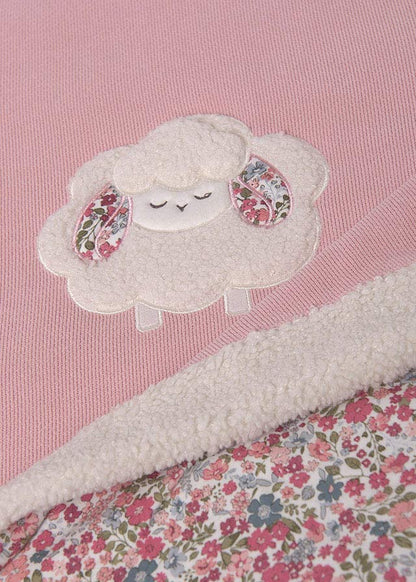 Mayoral Baby Girl Baby Pink Pet Lamb Blanket