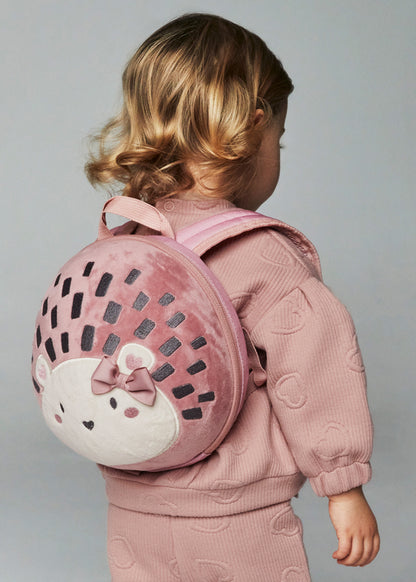 Mayoral Baby Girls Pink Hedgehog Backpack