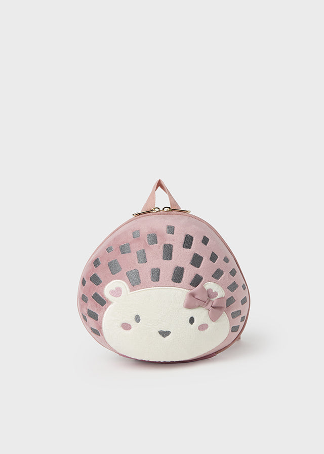 Mayoral Baby Girls Pink Hedgehog Backpack