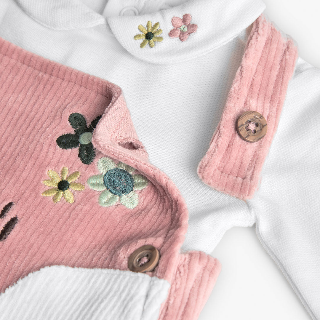 Boboli Baby Girls Soft Pink 2 Piece Dress Set