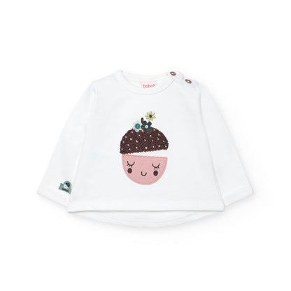 Boboli Baby Girls Acorn 2 piece long sleeve top and leggings Set