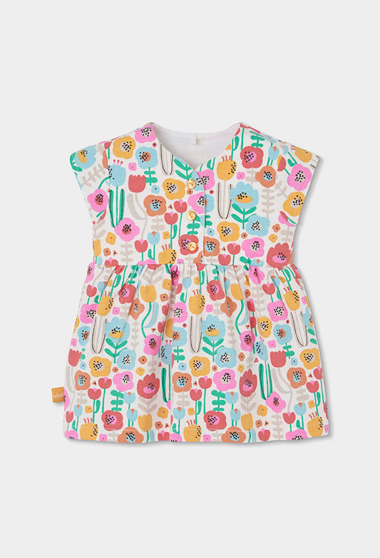 Boboli Baby Girls Floral Knit Dress