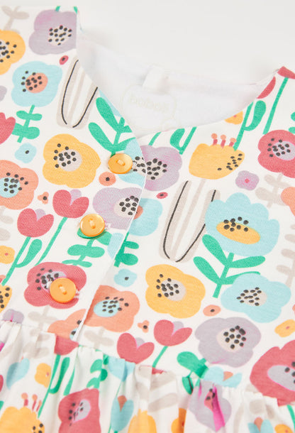 Boboli Baby Girls Floral Knit Dress