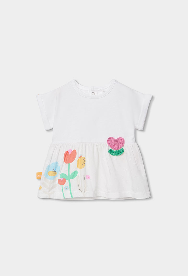 Boboli Baby Girls Floral 2 Piece Top and Leggings Set