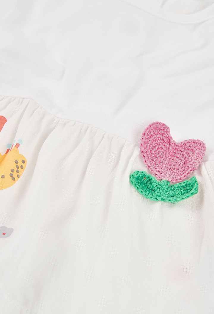 Boboli Baby Girls Floral 2 Piece Top and Leggings Set