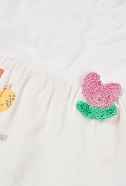 Boboli Baby Girls Floral 2 Piece Top and Leggings Set