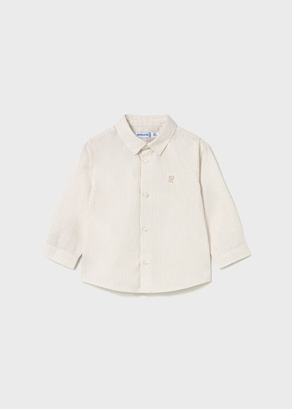 Mayoral Baby Boys Latte Long Sleeve Shirt