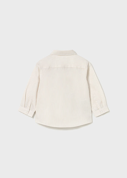 Mayoral Baby Boys Latte Long Sleeve Shirt