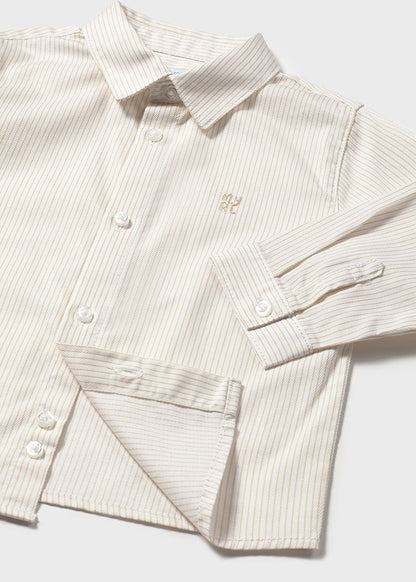 Mayoral Baby Boys Latte Long Sleeve Shirt