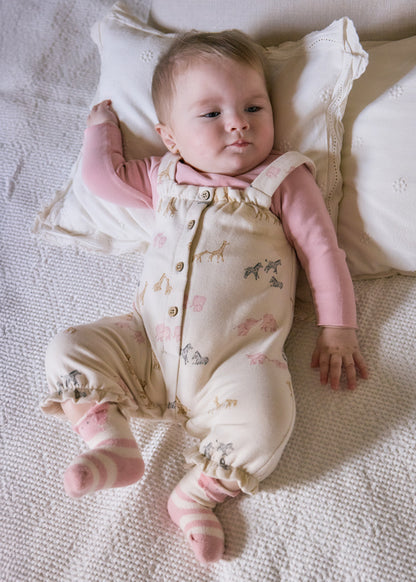 Mayoral Baby Girls Printed Dungarees Set