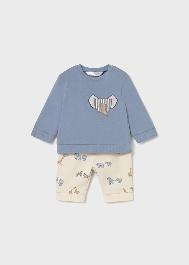 Mayoral Baby Boys Elephant Print Knit Set