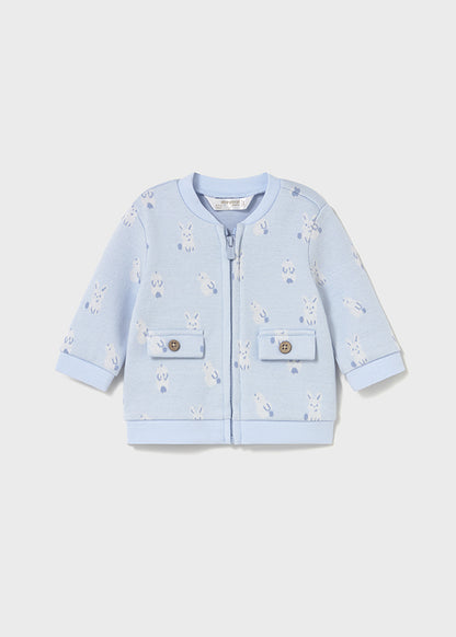 Mayoral Baby Boys Sky Blue Zip-up 3 Piece Tracksuit