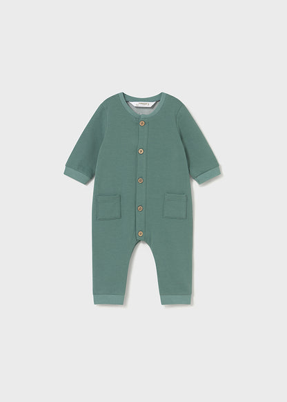 Mayoral Newborn Baby Boy Mustard/Green Long Bodysuit
