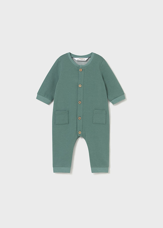 Mayoral Newborn Baby Boy Mustard/Green Long Bodysuit