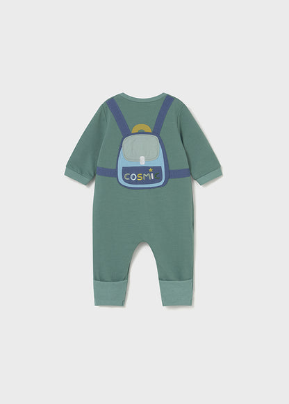 Mayoral Newborn Baby Boy Mustard/Green Long Bodysuit