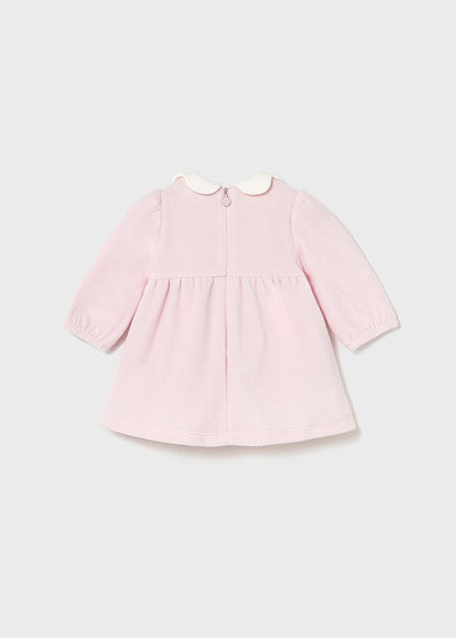 Mayoral Baby Girls Pink Dress With White Collar