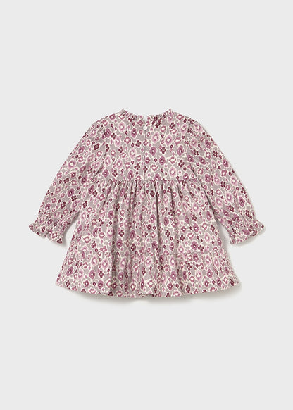 Mayoral Baby Girls Crystal Printed Velvet Dress