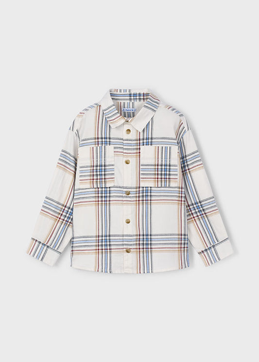 Mayoral Boys Cereal Long Sleeve Checked Shirt