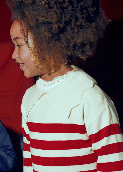 Mayoral Girls Almond Stripes Jumper