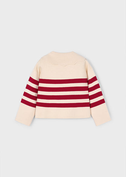 Mayoral Girls Almond Stripes Jumper