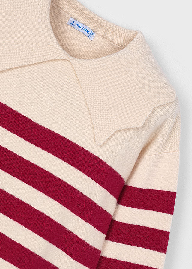 Mayoral Girls Almond Stripes Jumper