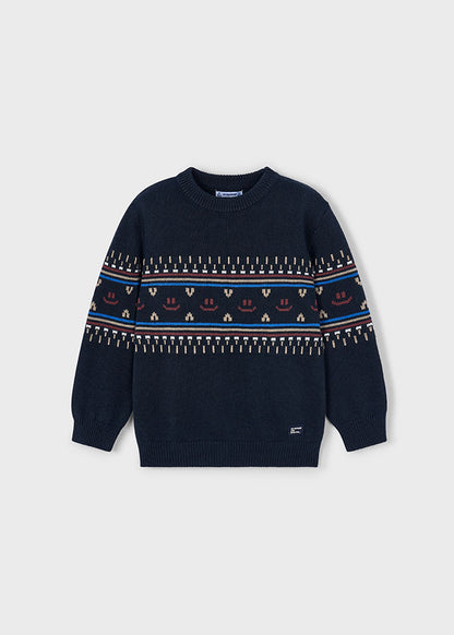 Mayoral Boys Knit Navy Sweater