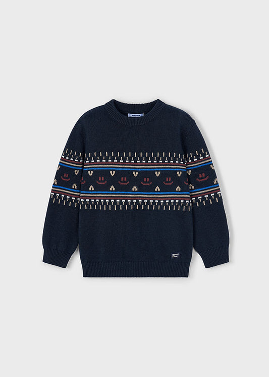 Mayoral Boys Knit Navy Sweater