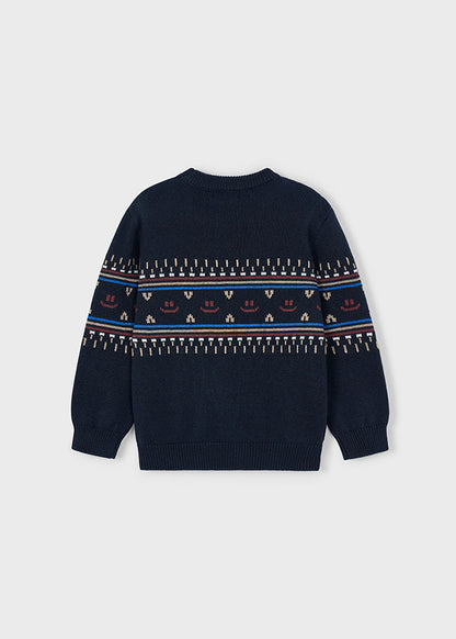 Mayoral Boys Knit Navy Sweater