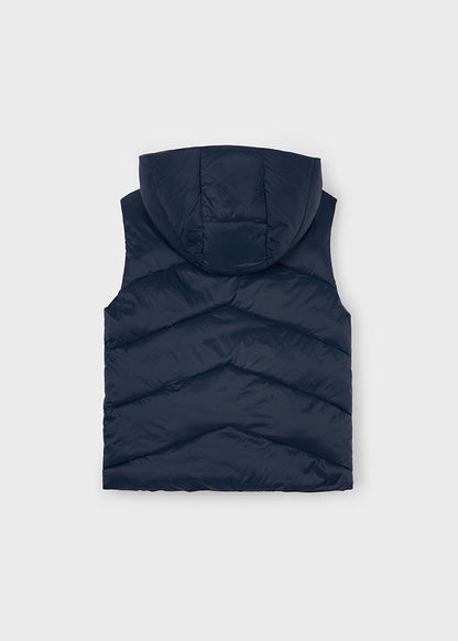 Mayoral Boy Reversible Padded Navy/Burgundy Gilet
