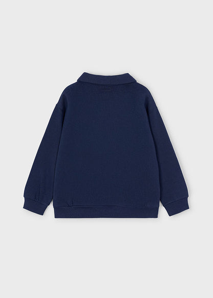 Mayoral Boys Blue Half Zip Pullover Jumper