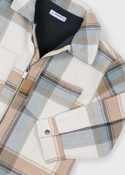 Mayoral Boys Caramel Check Jacket