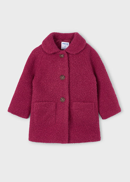 Mayoral Girls Cherry Shearing Teddy Coat