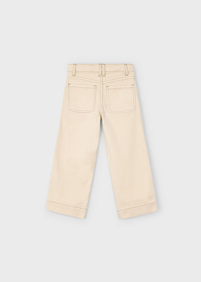 Mayoral Girls Almond Twill Marine Trousers