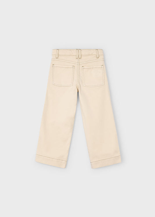 Mayoral Girls Almond Twill Marine Trousers