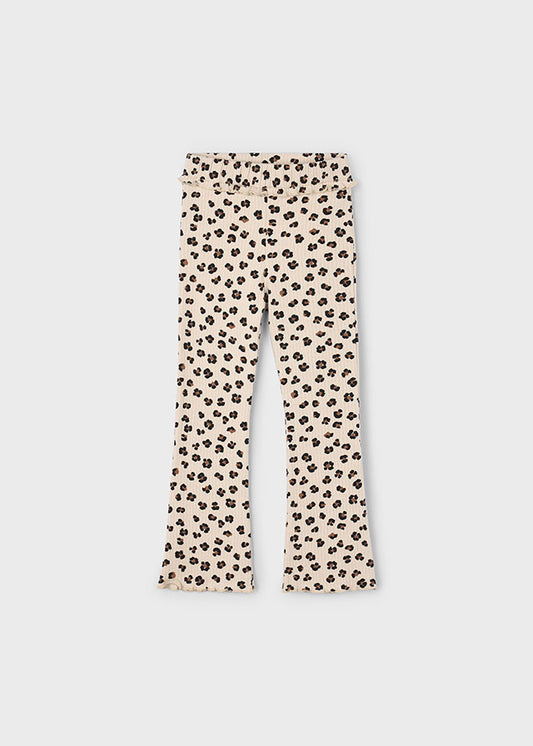 Mayoral Girls Rib Knit Flare Leggings