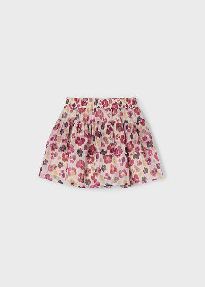 Mayoral Girls Cherry Gauze Skirt