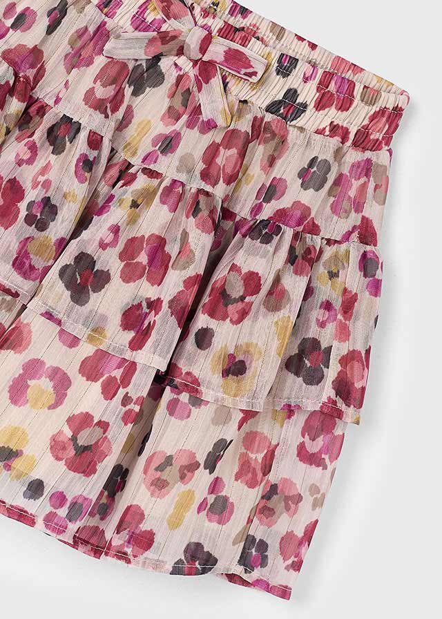 Mayoral Girls Cherry Gauze Skirt