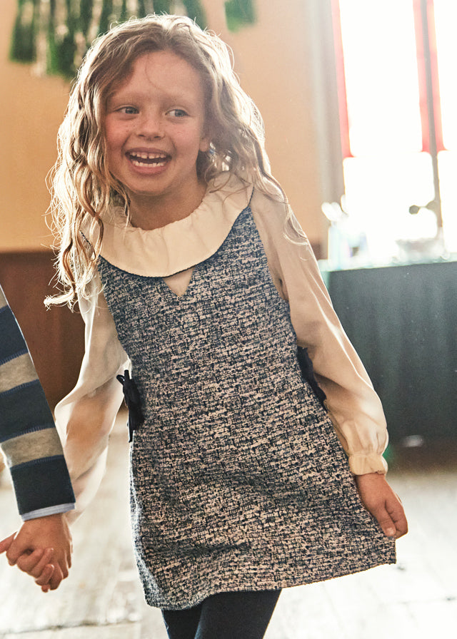 Mayoral Girls Combined Pinafore Dress