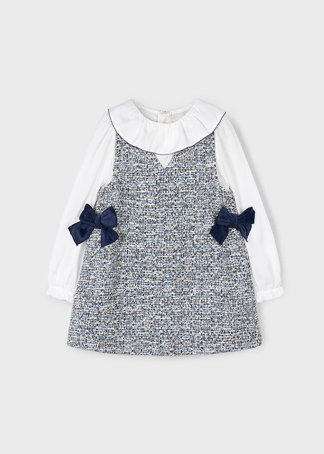 Mayoral Girls Combined Pinafore Dress