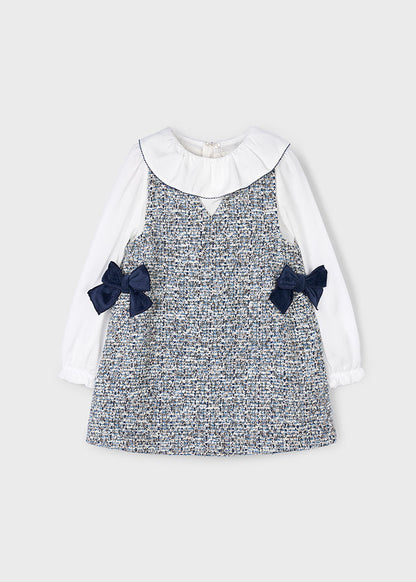Mayoral Girls Combined Pinafore Dress