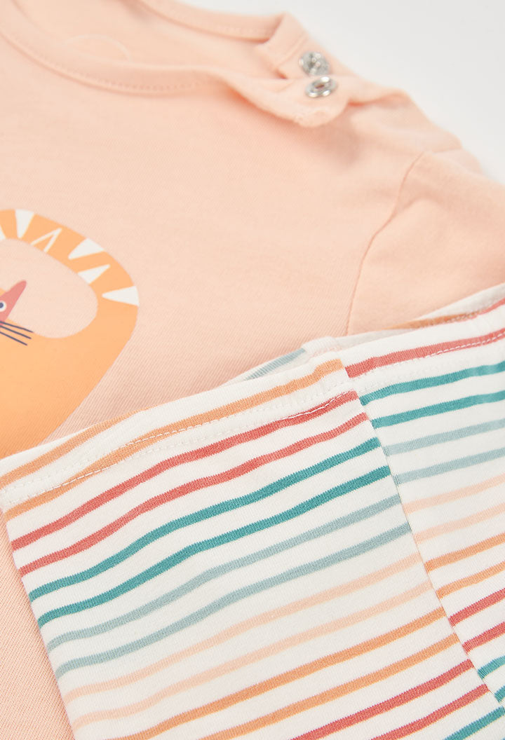 Boboli Baby Girls Cats 2 Piece Long Sleeve Top and Leggings Outfit