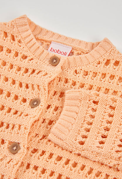 Boboli Baby Girls Peach Cardigan
