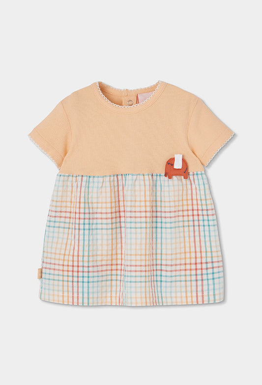 Boboli Baby Girls Colourful Combined Dress