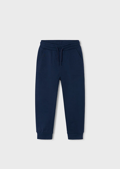 Mayoral Boys Blue Basic Cuffed Fleece Trousers