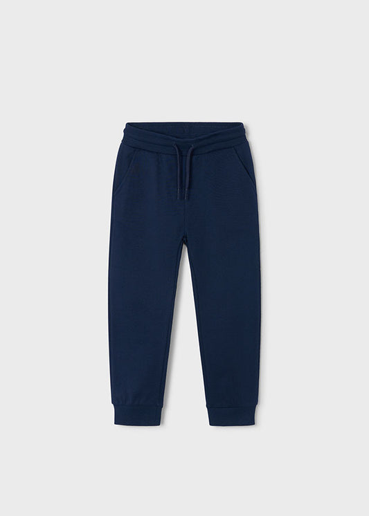 Mayoral Boys Blue Basic Cuffed Fleece Trousers