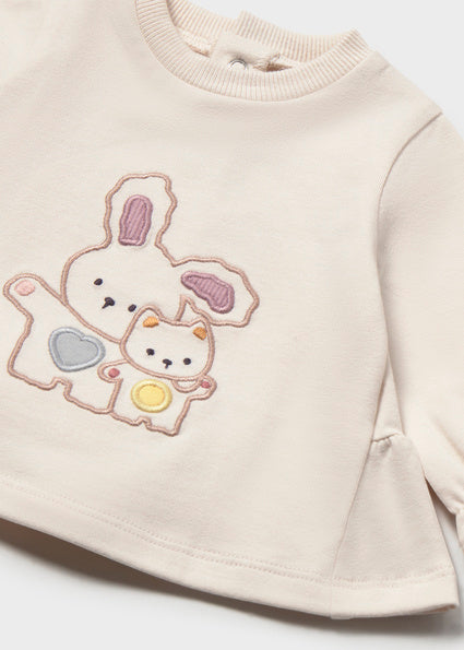 Mayoral Baby Girls Mauve 2 Long sleeved T-Shirts Set