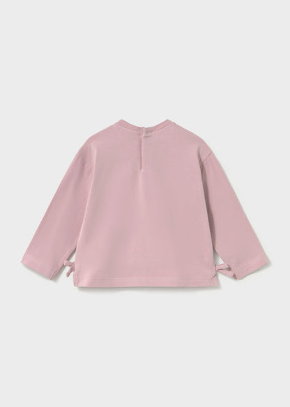 Mayoral Baby Girl Mauve Long Sleeved T-Shirt