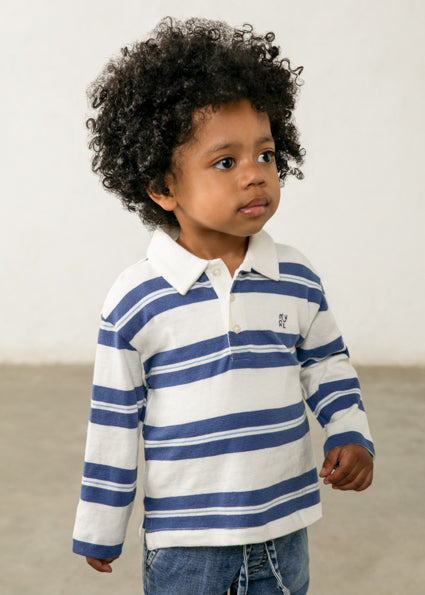 Mayoral Baby Boys Long Sleeved Stripes Polo