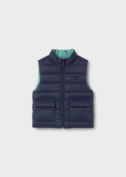 Mayoral Baby Boy Aquarium Reversible Gilet