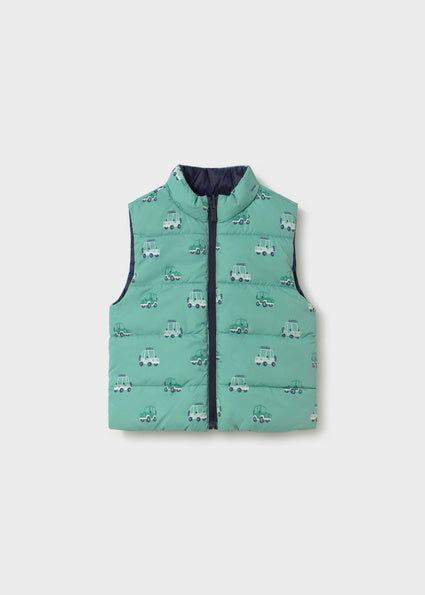 Mayoral Baby Boy Aquarium Reversible Gilet